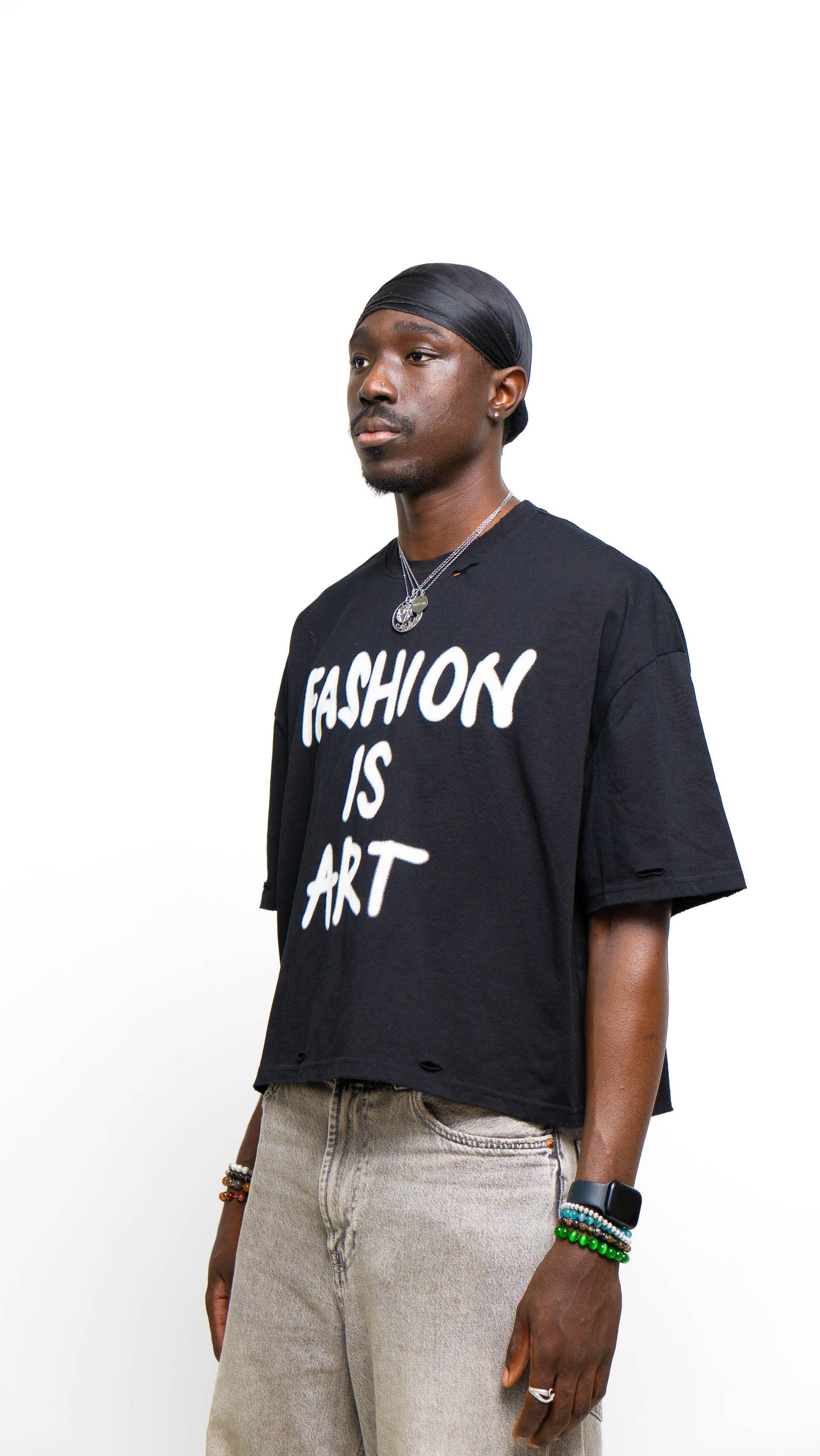 The Canvas Black Tee