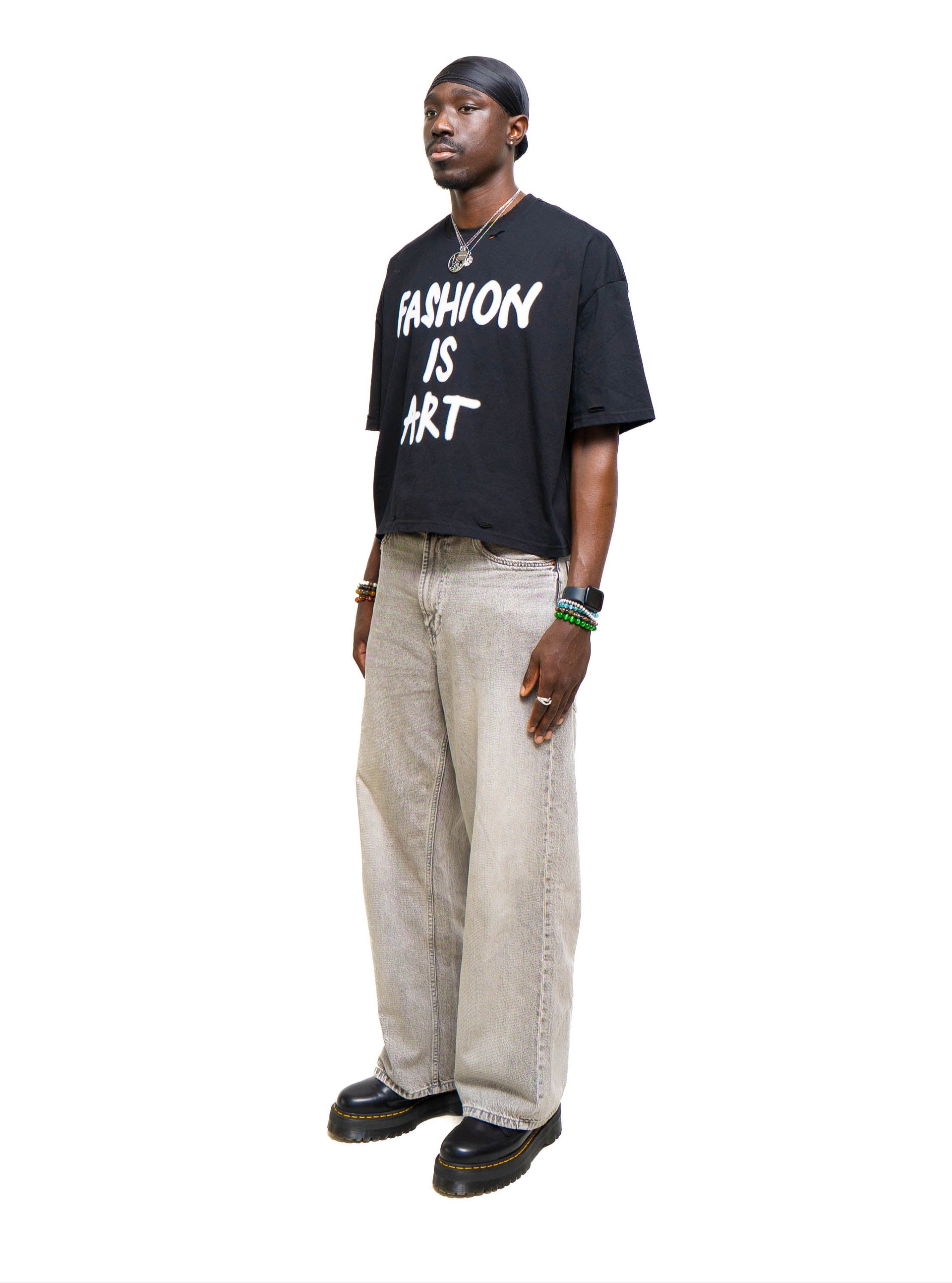 The Canvas Black Tee